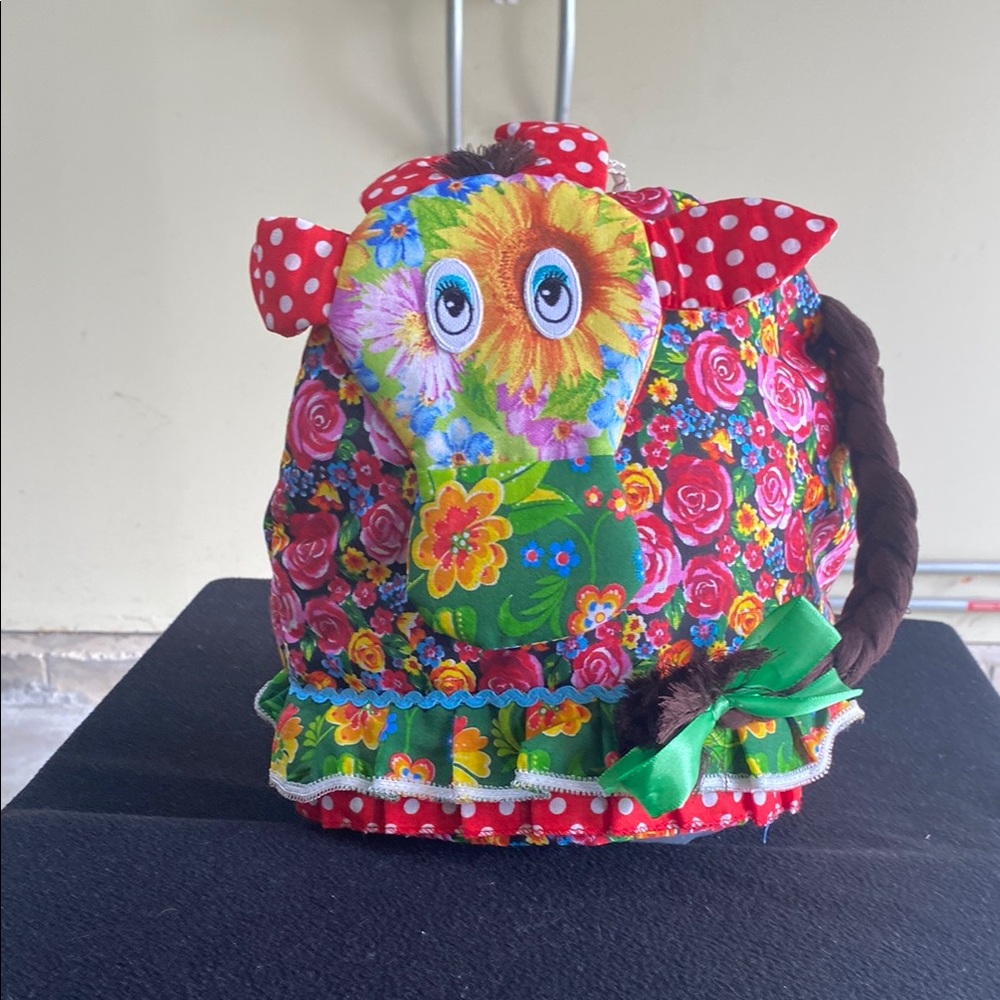 Colorful Floral Animal Plush
